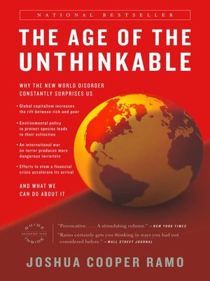 cover image of The Age of the Unthinkable